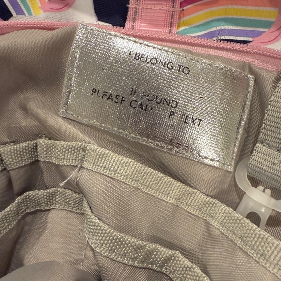 Pottery Barn Kids Navy Rainbow Unicorn Glow-in-the-Dark Mackenzie Backpack - Picture 6 of 7